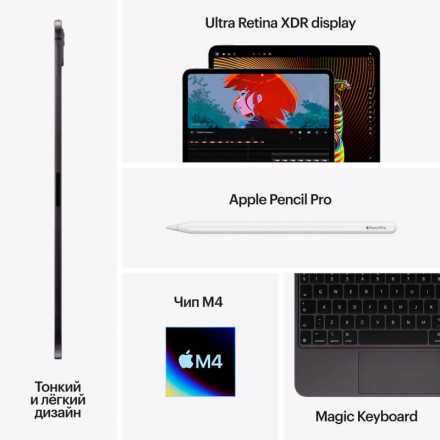 Планшет Apple iPad Pro 13" 1Tb (2024) Wi-Fi «черный космос»